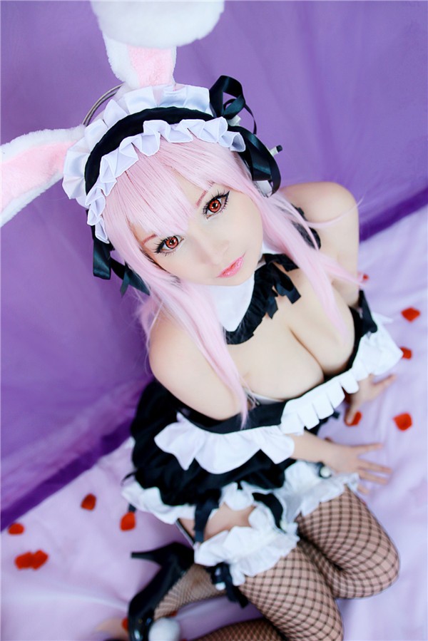 Hidori Rose-Sonico Bunny Maid（Super Sonico）（56P/2V/184MB） COSPLAY-第3张