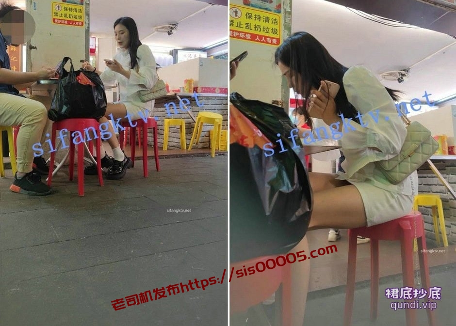 【XLBCD】047白色短裙极品美女，超性感丁字裤毛毛清晰可见【2.05G】