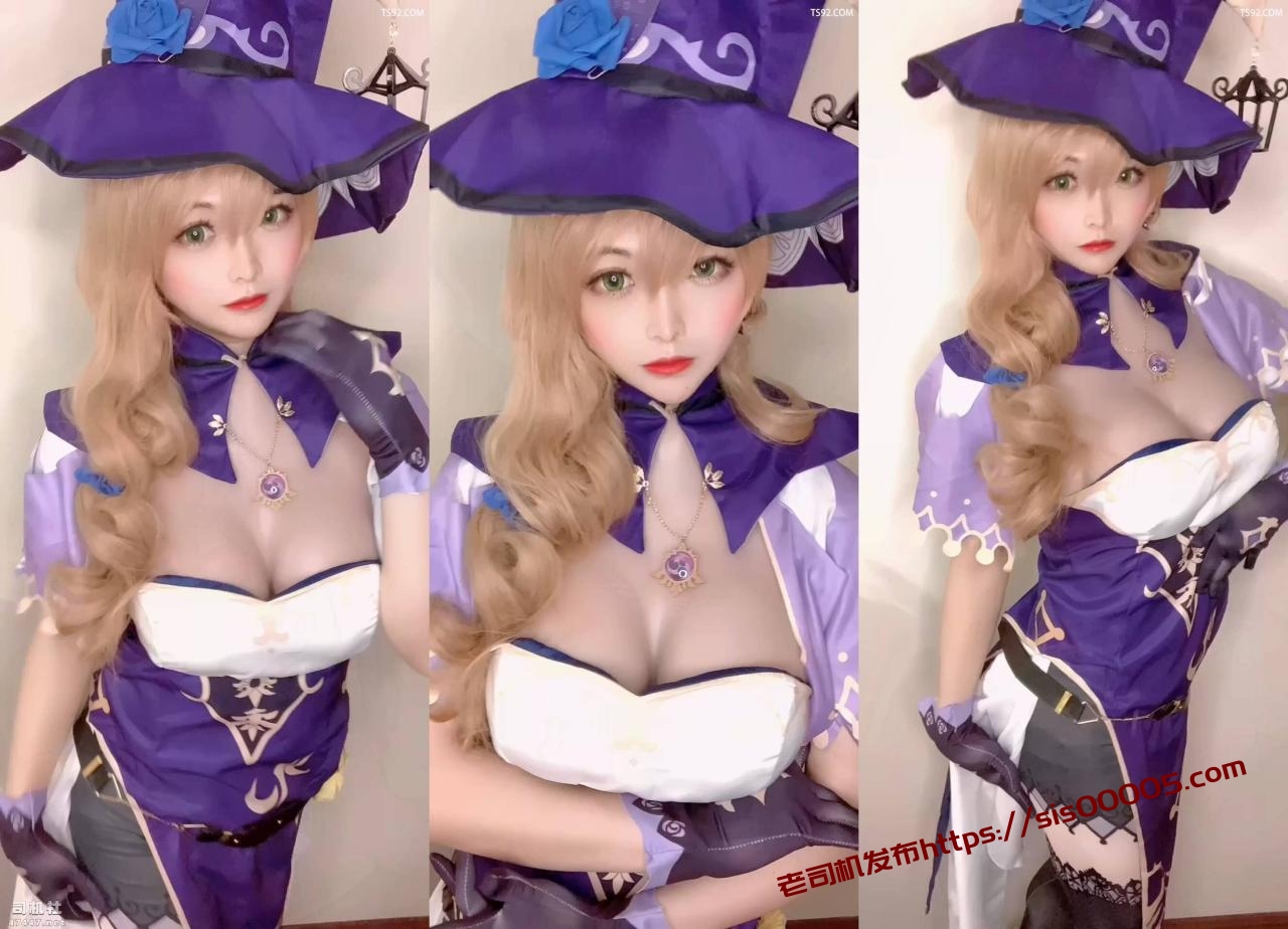 [伪娘TS]Sola酱 – 神里绫华 这彷佛动漫少女 仙女棒好粉